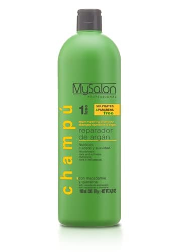 Mysalon Professional Argan and Keratine Repairing Shampoo, Conditioner and Mask Kit
