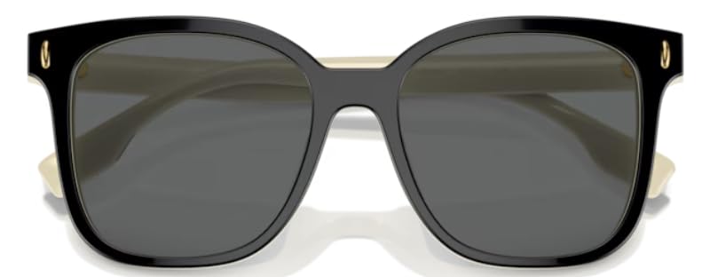 Tory Burch TY7203U 198887 Sunglasses Women's Black/Ivory/Grey Square Shape 53mm