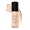 Milani Conceal + Perfect 2-in-1 Foundation + Concealer for a Flawless Complexion, Under Eye Corrector, Cover Redness and Imperfections, Waterproof