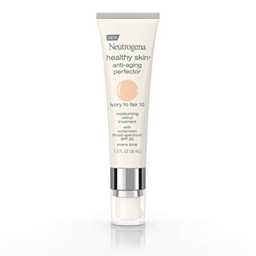 Neutrogena Healthy Skin Anti-Aging Perfector Tinted Facial Moisturizer and Retinol Treatment with Broad Spectrum SPF 20 Sunscreen with Titanium