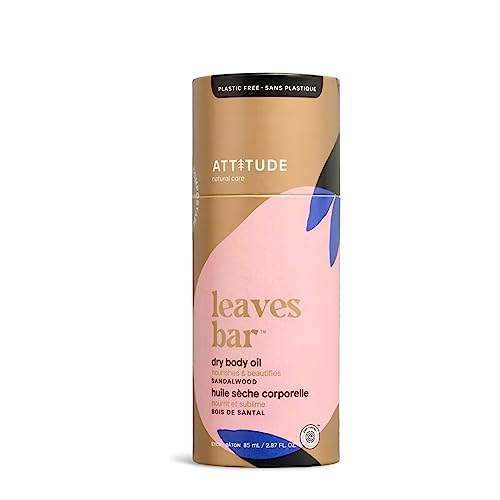 ATTITUDE Dry Body Oil, Natural Origin, Leaves Skin Feeling Soft & Nourishes, Grapeseed, Jojoba and Avocado oils, EWG Verified, All Skin Types
