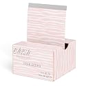 Blush Essential Pink Zebra Hair Salon Aluminum Foils - 500 Sheets, 5in x 10.75in - Tin Foil for Highlighting, Balayage, and Hair Color, Cute Hair