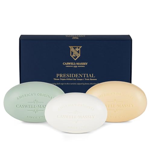 Caswell-Massey Men’s Bar Soap, Moisturizing Body Wash for Bath or Shower, Men’s Soap Bar for All Skin Types, Essential Oils & Plant-Based, Number Six
