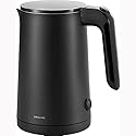 ZWILLING Enfinigy Cool Touch 1-Liter Electric Kettle, Cordless Tea Kettle & Hot Water - Black