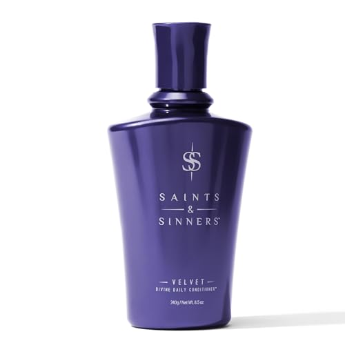 Saints & Sinners Velvet Divine Daily Conditioner for Dry, Moisture-Starved, Damaged Hair - Repair, Strengthen, Detangle & Eliminate Frizz.