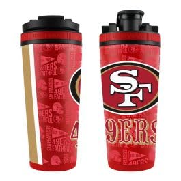 WinCraft San Francisco 49ers Red 26oz 4D Stainless Steel Ice Shaker