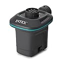 Intex 66639E QuickFill 120 Volt AC Electric Pump: Inflates and Deflates Air Mattresses - Includes 3 Interrconnecting Nozzles - Compact Design - 650…