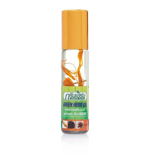 AAKRISHI Thai Green Herb Oil - 8ml (Pack of 1) Beauty and Personal Care AAKRISHI