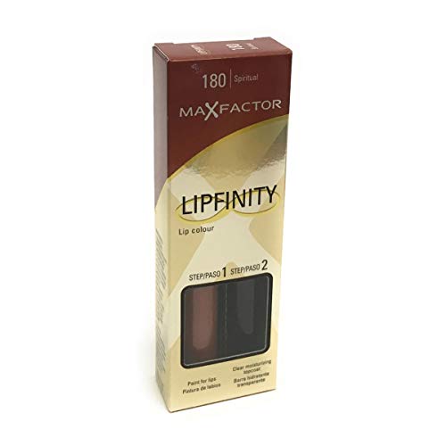2 x Max Factor Lipfinity Lipstick Two Step New In Box - 180 Spiritual