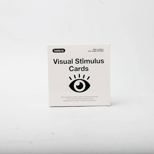 beiens High Contrast Baby Flashcards – 80 Double-Sided Visual Stimulation Cards for Newborns & Infants 0–36 Months, 5.5"x5.5", Learning Toy Gift