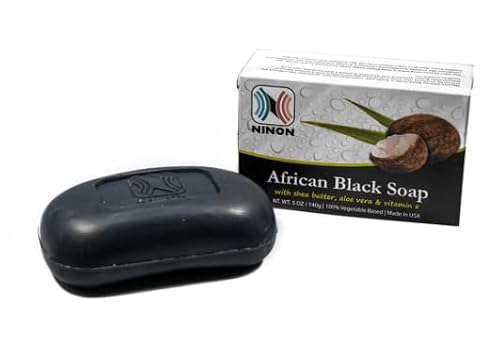 Ninon African Black Soap 5oz -6 pack