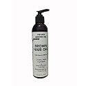 POWERHAIR Hair Gel, Subtle cover for gray hair, alcohol free, perfect hold, 8 Fl oz.(Black/Red/Brown) (BROWN for Dark Blonde)