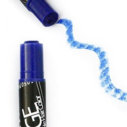 Dark Blue Azure Hair Chalk - Edge Blendable Hair Color for All Type of Hair, Brown Hair, Dark Hair, Temporary Hair Color Wax Great for Christmas Gift Beauty & Personal Care KC Republic