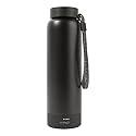 TYLT Power Bottle 2.0 24oz Stainless Steel Wide Mouth Water Bottle Removable 5700mAh Magnetic Portable Power Bank Dishwasher Safe Cup Holder