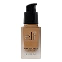 e.l.f. Flawless Satin Foundation, Lightweight & Medium Coverage, Semi-Matte Finish, Vegan & Cruelty-Free, Linen, 0.68 Fl Oz (20mL)