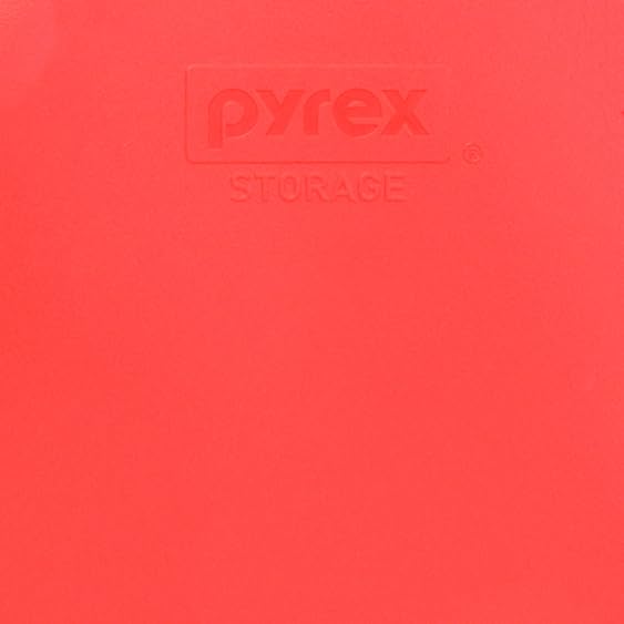 Pyrex 7200-PC 2-Cup Red Food Storage Replacement Lid (2-Pack) - Made in USA
