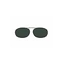 Solar Shield Clip-on Polarized Sunglasses Size 52 Rec 2 Black Full Frame New