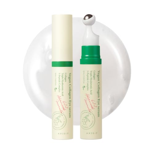 AXIS-Y Vegan Collagen Eye Serum - K Beauty Triple Hyaluronic Acid & Peptide Collagen Serum Improve Skin Elasticity, Reduce Fine Lines & Dark Circles Beauty and Personal Care AXIS-Y Default Title