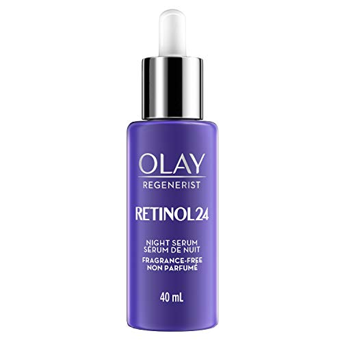 Olay Retinol 24 MAX Night Smoothing Serum, Fragrance - Free, 1.3 Oz