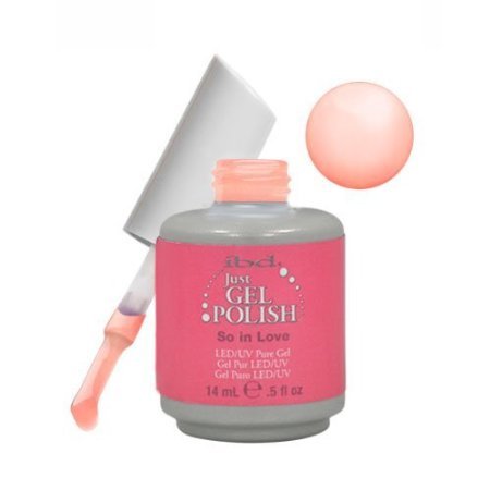 IBD Just Gel SO IN LOVE Soak Off Pink Shimmer Nail Polish UV .5oz LED Beauty & Personal Care IBD