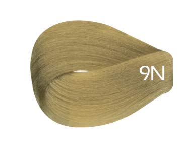 Vivitone Permanent Cream Color (9N Very Light Blonde) 3oz. - 100% Grey Coverage, Long Lasting Shine, Made in Italy.