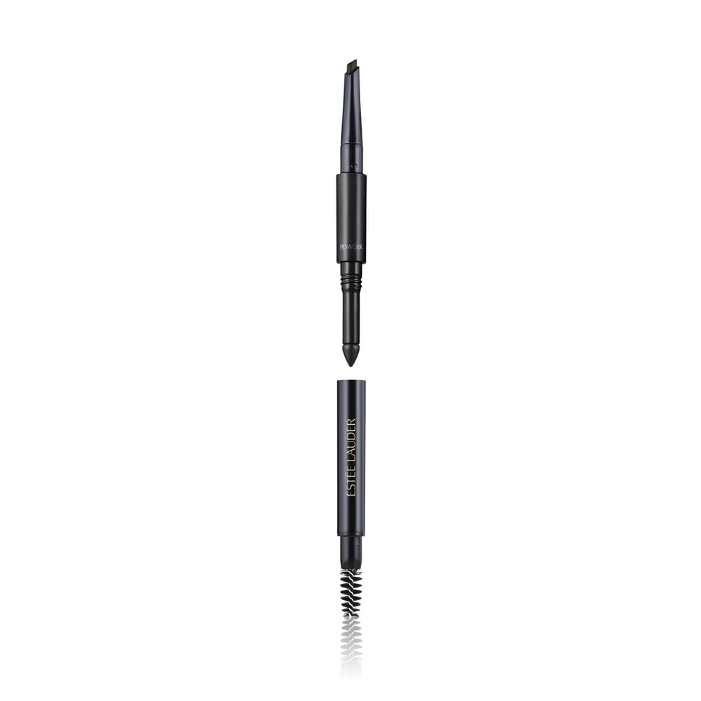 Estée Lauder The Brow Multi-Tasker 3-in-1 Tool | Eyebrow Pencil, Powder and Brush, 05 Black