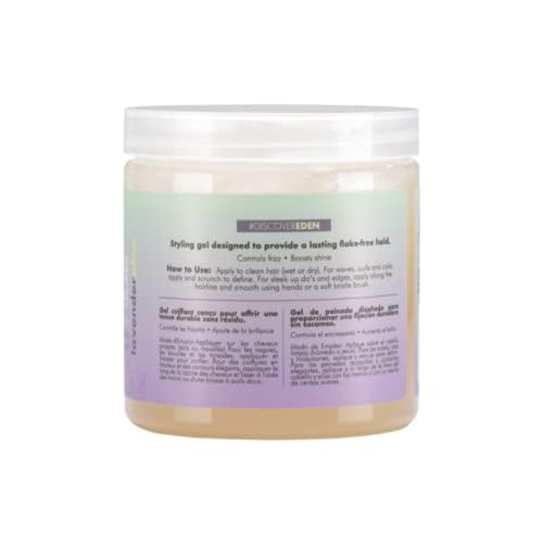 EDEN BodyWorks Lavender Aloe Smoothing Hair Gel (8 oz) - Enhances Curly or Natural Hair Look - Smooth Frizz & Tame Flyaways