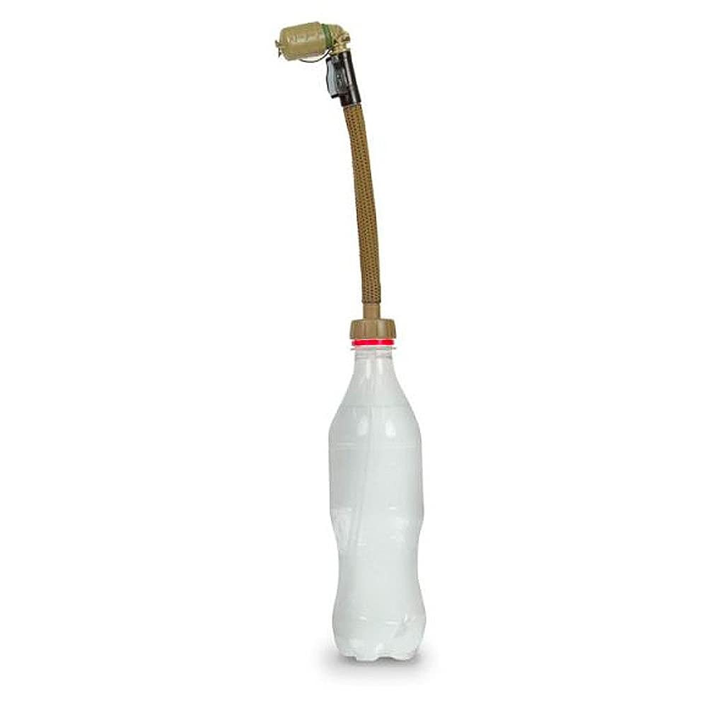 Source Tactical SNEP Convertube Water Bottle Adapter Kit, Plastic, Coyote