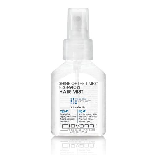 GIOVANNI Shine of the Times Finishing High-Gloss Hair Mist - Anti Frizz Hair Products, Color Safe, Salon Quality, Cruelty-Free, No Parabens, Infused