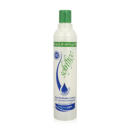 SOF N' FREE Moisturizer & Curl Activator for Natural Hair, Soft Curls, and Waves, 33.81 fl oz / 1000ml