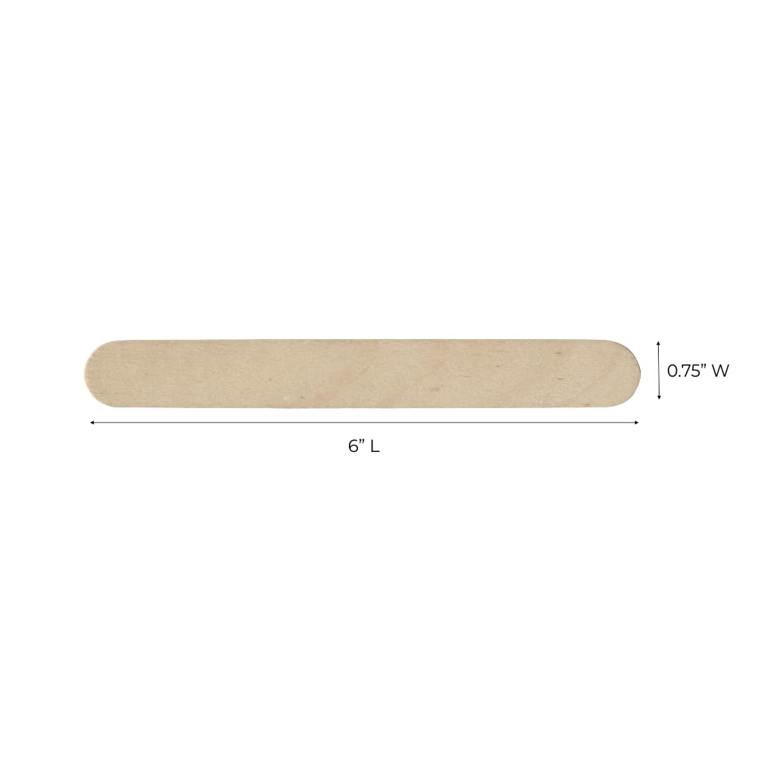 ForPro Professional Collection Premium Wood Applicators, Non-Sterile, Hair Removal Waxing Sticks, Large, 6" L x .75" W, 6 Inch, 500 Count (Pack of 1) Beauty and Personal Care ForPro Professional Collection