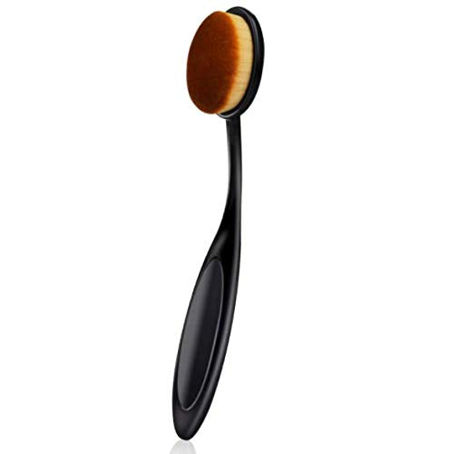 DNHCLL 2 PCS Professional Oval Loose Powder Toothbrush Foundation Makeup Brushes for Blending Liquid, Cream or Flawless Powder Cosmetics