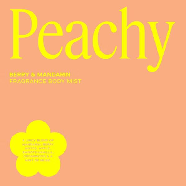Daise Peachy Women’s Body Mist, 3.38 fl oz - Fruity Berry & Mandarin Fragrance Spray for Everyday Fresh Scent