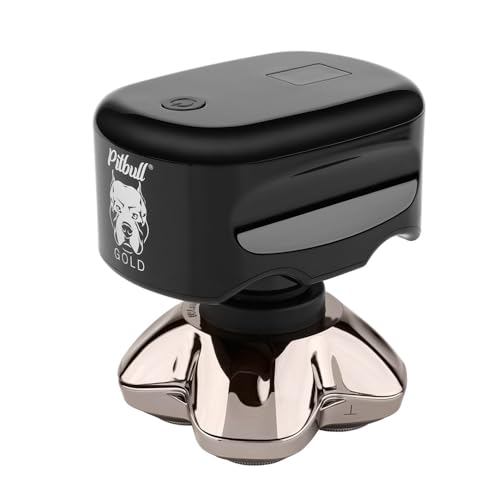 Skull Shaver Pitbull Gold PRO GX5 - Head & Face Shaver for Bald Men | Cordless Wet/Dry Rotary Razor Beauty and Personal Care Skull Shaver
