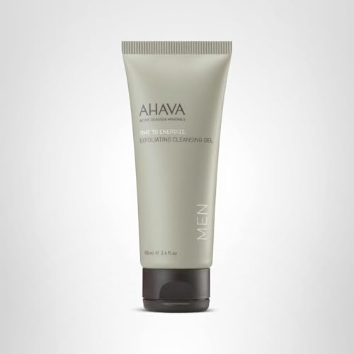 AHAVA Men's Exfoliating Cleansing Gel - Helps Against Clogged Pores, Smoothes & Cleans, Refreshes & Energizes the Skin with exclusive Osmoter