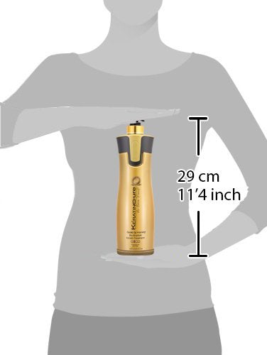 Keratin Cure Gold & Honey 3 Piece Hair Care Sulfate Free Shampoo, Conditioner & Deep Masque Soft Repair Moisturize 960ml / 1000gr