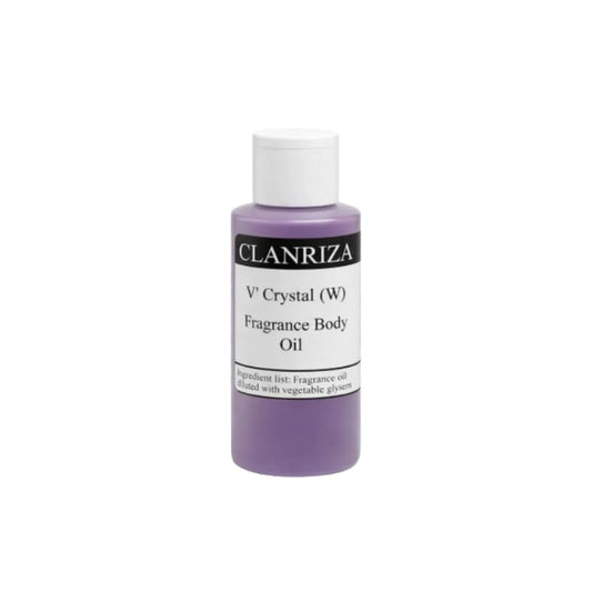 CLANRIZA 1 Fl Oz V' Crystal Natural Fragrance Body Oil, Long-Lasting Perfume Oil For Women, Scented Essential Body Oil for Daily Use, Lightweight