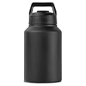 HydroJug Sport - Stainless Steel Tumbler with Straw, Vacuum Insulated, 64oz Leakproof Water Bottle, Ergonomic Design, Reusable, Dishwasher Safe…