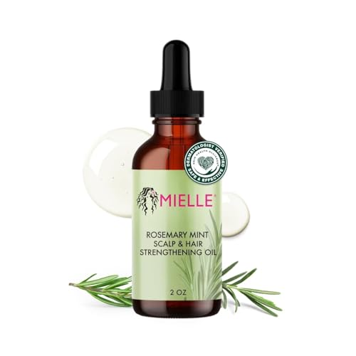 Mielle Organics Rosemary & Mint Hair Oil - Strengthening Biotin Oil Infused Frizzy & Damaged Hair Care - Split Ends & Dry Scalp Treatment to Support Beauty and Personal Care Mielle Organics Default Title