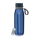 PHILIPS Filtered Water Bottle, BPA-Free Tritan Plastic Water Bottles, Replaces 450 Plastic Water Bottle with Reusable GoZero Everyday Water Filter