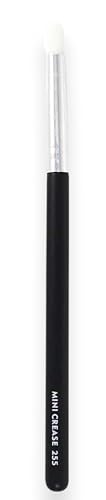 F.A.R.A.H Mini Crease Brush - Precision Eye Brush for Blending Powders & Creams - Soft Vegan Bristles - Brass Ferrule & Wooden Handle