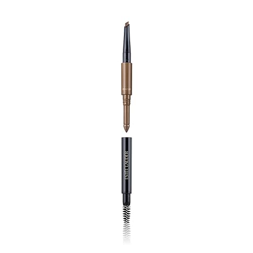 Estée Lauder The Brow Multi-Tasker 3-in-1 Tool | Eyebrow Pencil, Powder and Brush, 02 Light Brunette