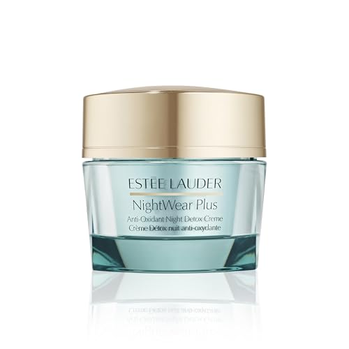 Estée Lauder NightWear Plus Anti-Oxidant Night Detox Cream Face Moisturizer for Anti Aging, 1.7 Ounce