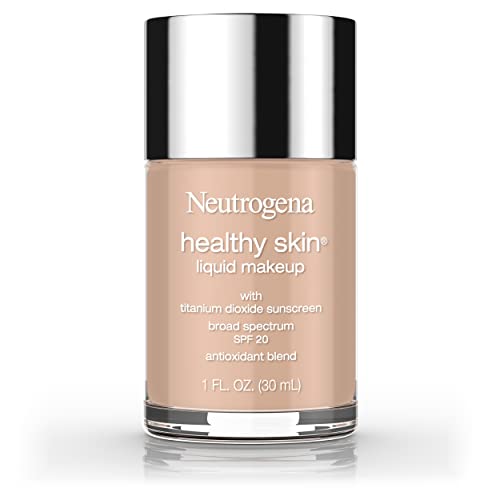 Neutrogena Healthy Skin Liquid Makeup Foundation with Broad Spectrum SPF 20 Sunscreen, Medium Coverage Foundation with Nourishing Pro-Vitamin B5, Warm