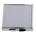 SFS METALIC 1 Square Metal Grey Pocket Mirror Sublimation Dye Heat Transfer Craft Engraved 2.2" x 2.2"