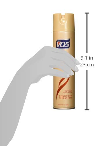 Alberto VO5 Crystal Clear Brush Out Hair Spray - Volumizing Hair Spray for Styling - Frizz and Humidity Control - Clear Spray Formula - 8.5 oz
