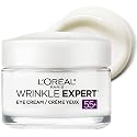 L'Oreal Paris Wrinkle Expert 55+ Anti-Wrinkle Eye Cream with Calcium, Reduce Crow's feet, 0.5 Oz