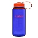 Nalgene Water Bottle - Lightweight Sustain Tritan BPA-Free Shatterproof Bottle for Backpacking, Hiking, Gym, 16 OZ, Wide Mouth, Periwinkle