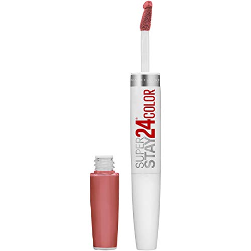 Maybelline Super Stay 24, 2-Step Liquid Lipstick Makeup, Long Lasting Highly Pigmented Color with Moisturizing Balm, Frosted Mauve, Mauve Pink, 1
