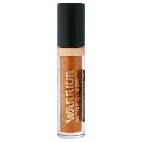 Flower Beauty Warrior Glitter Liquid Eyeshadow, LongLasting HighImpact Shimmer for Eyes, Cruelty Free Makeup, Flame, 0.13 Oz